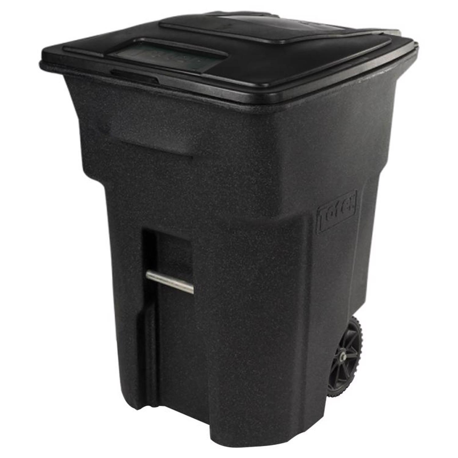 65 Gallon Trash Bags for Toter, (w/Ties) Extra Large Black Garbage Bags,  50W x 60H - 32 Count