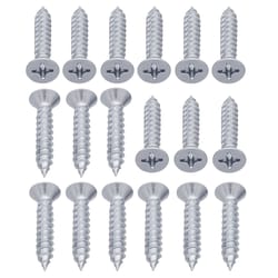 Ace No. 12 X 1-1/4 in. L Phillips Zinc-Plated Coarse Wood Screws 18 pk