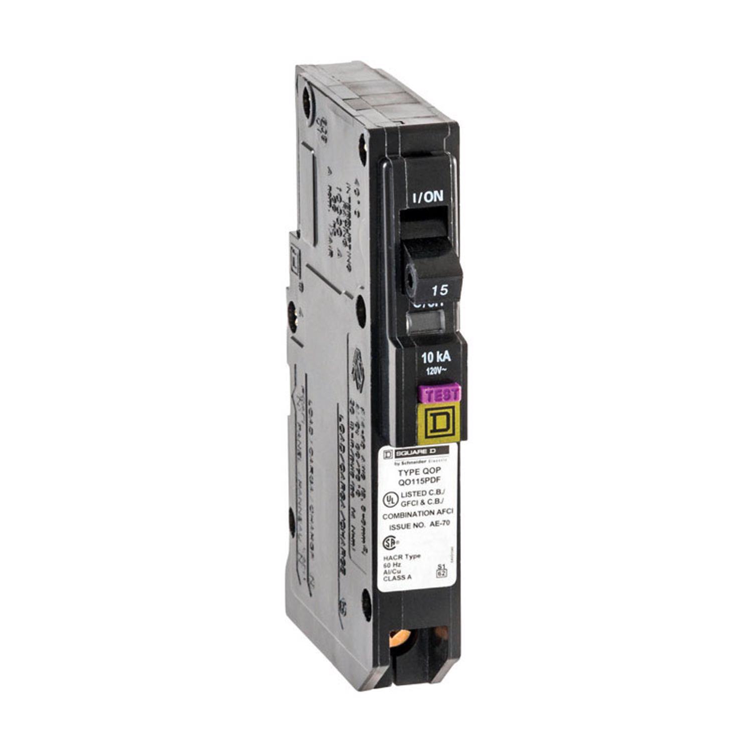 Sq D 15A AF/GF Brkr SP