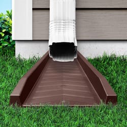 Master Mark 2.25 in. H X 11 in. W X 24 in. L Chocolate Brown Plastic Splash Block