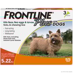 Frontline Plus Liquid Dog Flea and Tick Drops 9.8% Fibronil, 8.8% (S)-methoprene 0.02 oz