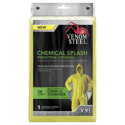 Venom Steel Unisex Microporous Bi-Laminate Coveralls Yellow XXL 1 pk