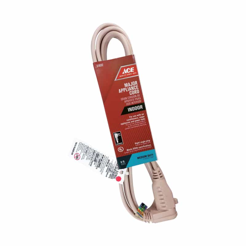 Ace 14/3 SPT3 125 volt 9 ft. L Appliance Cord Ace Hardware