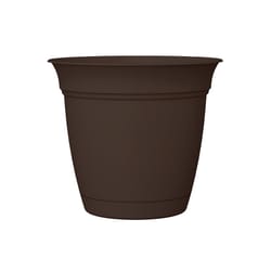 HC Companies 17 in. H X 20 in. D Plastic Eclipse Planter Black