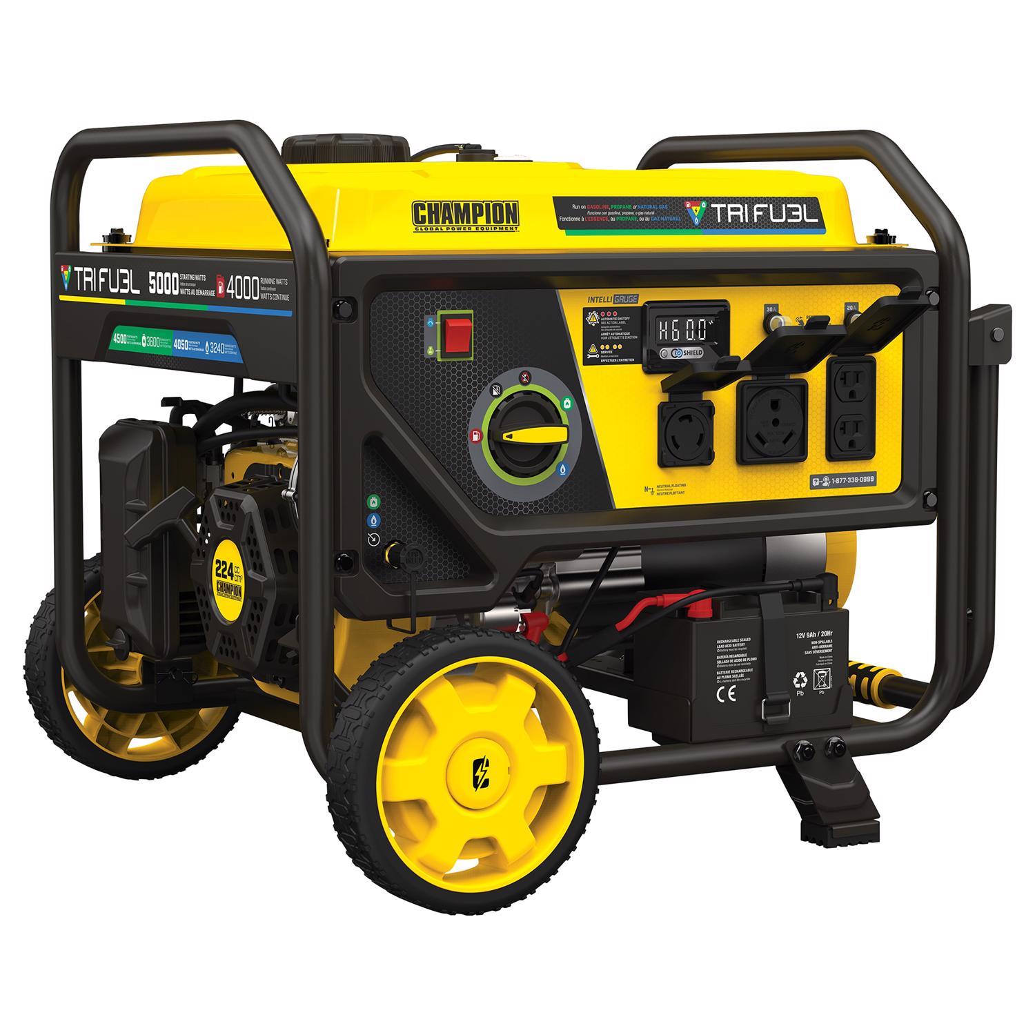 Photos - Other for Recreation CHAMPION Tri-Fuel 120 V Gas/NG/LP Portable Generator 4000 W 201223 