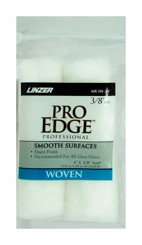 Linzer Pro Edge Fabric 3/8 in. x 4 in. W Mini Paint Roller 