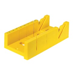 Ace 12 in. L X 4 in. W Plastic Mitre Box Yellow 1 pc