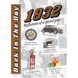 Back In The Day 1932 Reference Book