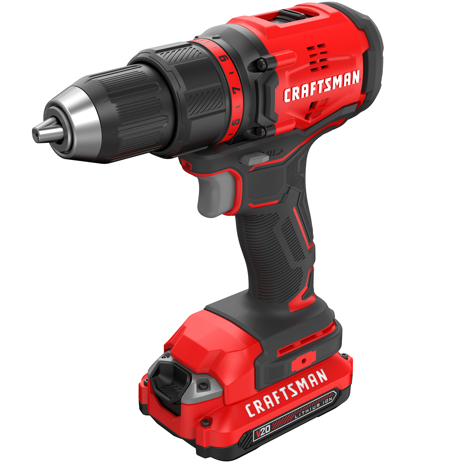 Craftsman 20 volt 1/2 in. Brushless Cordless Compact Drill Kit...