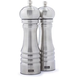 Trudeau Silver Stainless Steel Salt and Pepper Mills