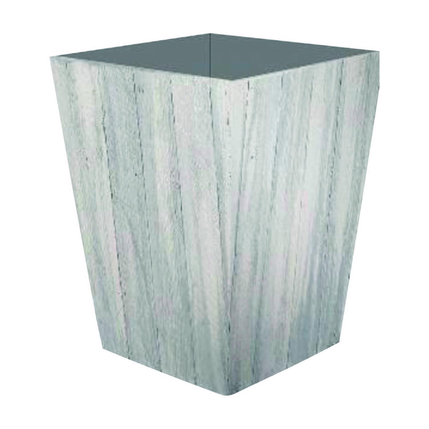 Suncast Farmington 18 in. H X 16 in. W X 16 in. D Resin Planter Gray/White
