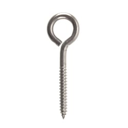 Hampton 5/16 in. X 4 in. L Stainless Stainless Steel Lag Thread Eyebolt