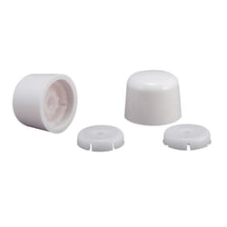 Plumb Pak Toilet Tank Bolt Caps White Plastic For Universal