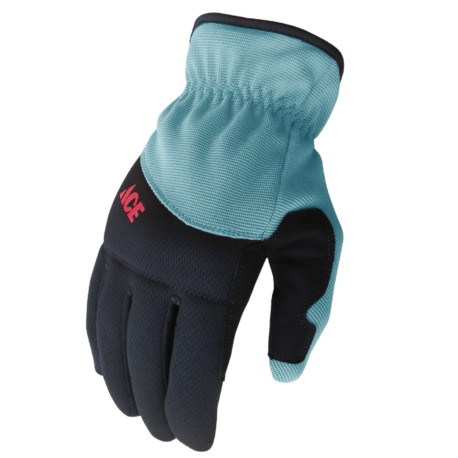 Ace L IMesh Womens Utility Black/Mint Gardening Gloves Ace Hardware