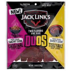 Jack Links Original/Teriyaki Beef Jerky 2.85 oz Bagged