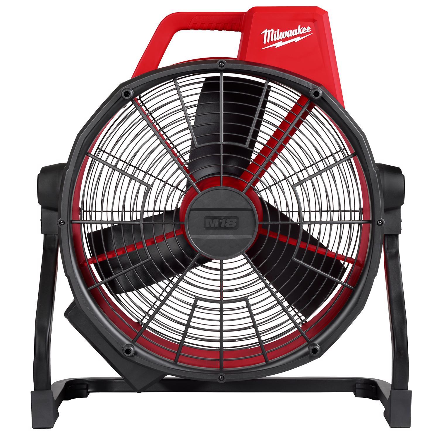 Milwaukee M18 26.5 in. H X 18 in. D 3 speed Cordless Jobsite Fan Uae Electronic uaeelectronic.com