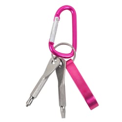 Home Plus Aluminum Pink Carabiner Key Chain