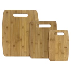 Totally Bamboo 15 in. L X 12 in. W X 0.38 in. Bamboo Cutting Board Set