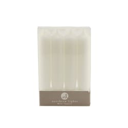 Northern Lights Ivory Unscented Scent Mini Taper Candle