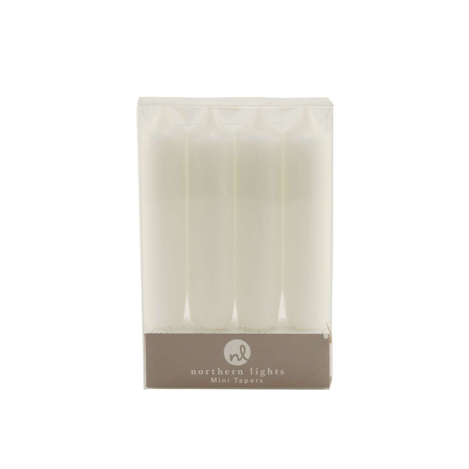 Northern Lights Ivory Unscented Scent Mini Taper Candle Ace Hardware