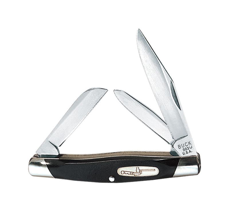 Photos - Other sporting goods BUCK Knives  Cadet Black 420 HC Stainless Steel 5.75 in. Pocket Knife 