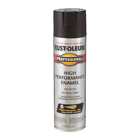 Rust-Oleum Professional Flat Black Spray Paint 15 oz - Ace Hardware