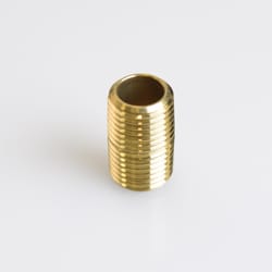 ATC 1/4 in. MPT 1/4 in. D MPT Yellow Brass Close Nipple