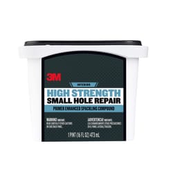 3M High Strength Hole Repair Ready to Use White Spackling Compound and Primer in One 16 oz