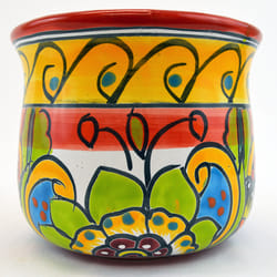 Avera Products Talavera 7 in. H X 7.5 in. D Ceramic Italian Planter Multicolored