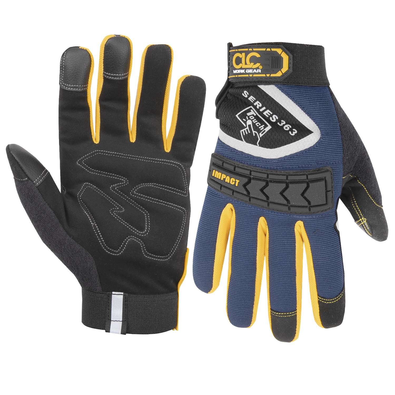 CLC FlexGrip 363 Impact Work Gloves Black/Blue XL 1 pair - Ace Hardware