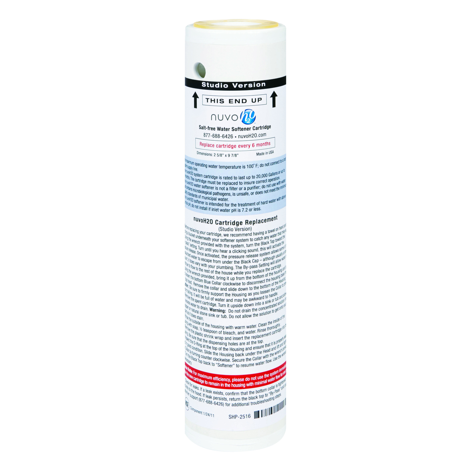 UPC 857298004056 product image for Nuvo H2O Studio Replacement Cartridge (SHP-2416-A) | upcitemdb.com