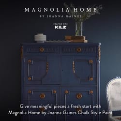 Magnolia Home by Joanna Gaines KILZ Flat Chalk Finish Tint Base Base 3 Furniture Paint Interior 1 qt