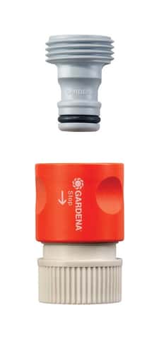 Gardena 5/8 in. Nylon/ABS Non-Threaded Male Hose Connector with Water Stop Gardena 5/8 in. Nylon/ABS Non-Threaded Male Hose Connector with Water Stop