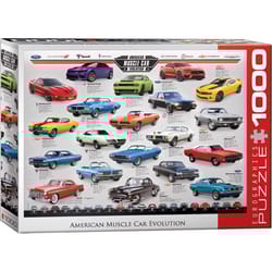 Eurographics American Muscle Car Evolution Jigsaw Puzzle Multicolored 1000 pc