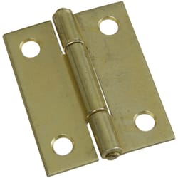 National Hardware 2 in. L Brass Door Hinge 2 pk