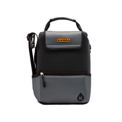 Kanga Pouch Midnight Black/Gray 12 cans Soft Sided Cooler