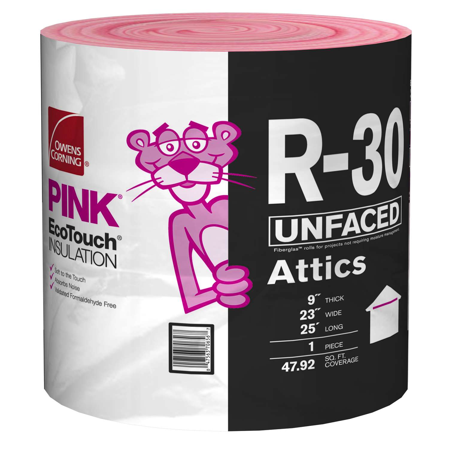 Owens Corning Eco Touch 23 In W X 25 Ft L R 30 Unfaced