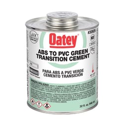 Oatey Green Transition Cement For ABS/PVC 32 oz