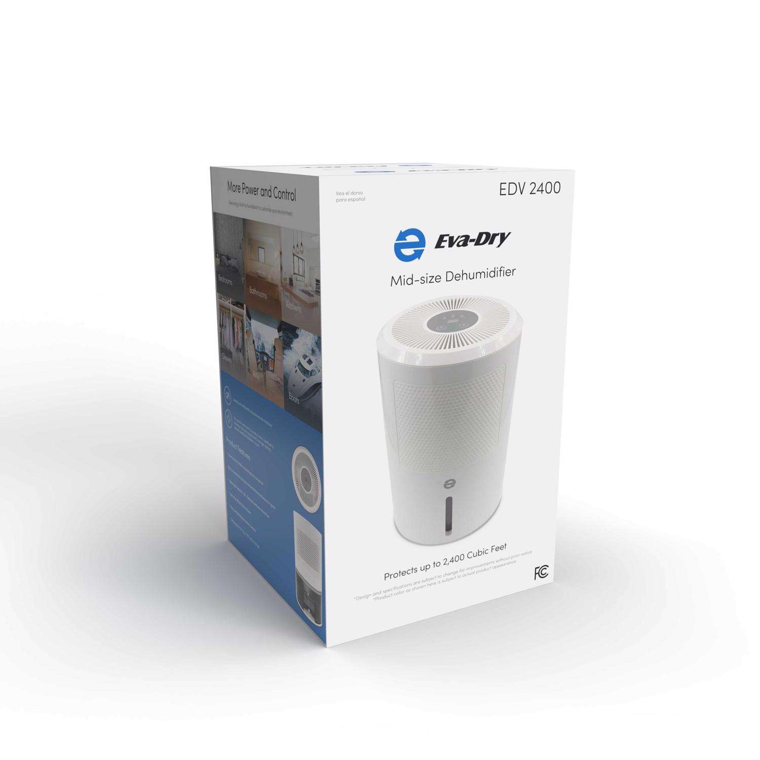 EvaDry 2400 ft³ 1.8 L MidSize Electric Dehumidifier Ace Hardware