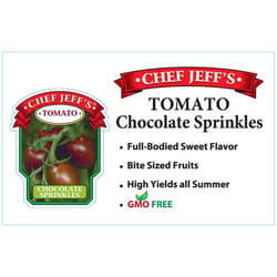 Chef Jeff Red Standard Chocolate Sprinkles Tomato Vegetable Plant