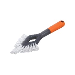 Casabella Smart Scrub 4.7 in. W Medium Bristle Plastic/Rubber Handle Grout Brush