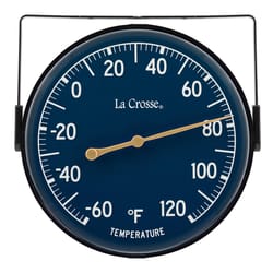 La Crosse Technology Dial Thermometer Plastic Blue 5 in.