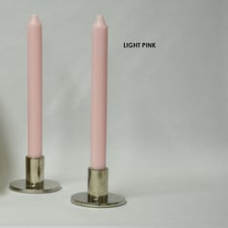 Kiri Tapers Light Pink Unscented Scent Taper Candle