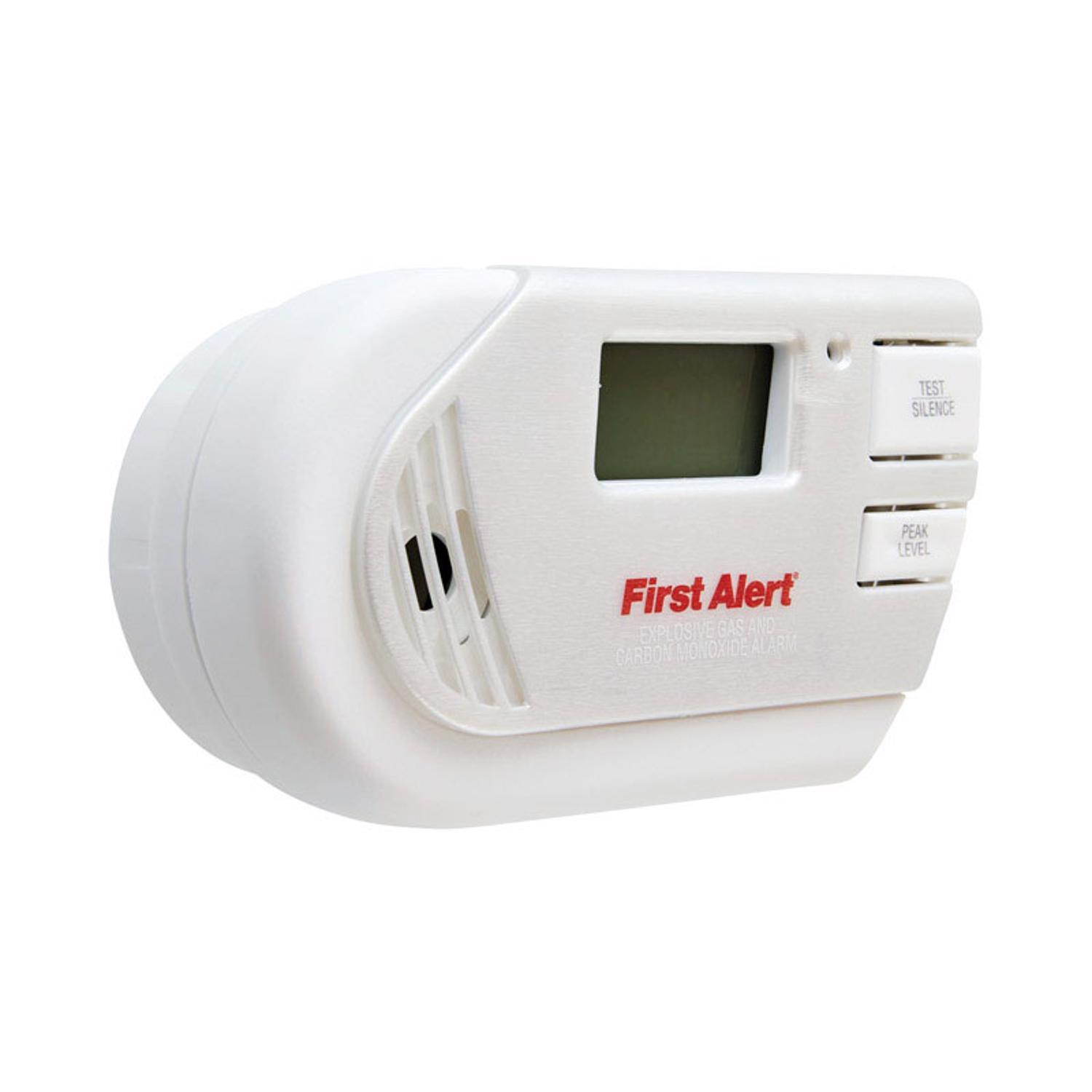 first alert plug-in electrochemical explosive gas and carbon monoxide detector