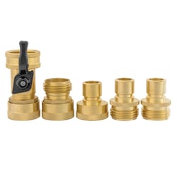 Ace Brass Threaded Quick Connector Hose Set