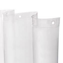 Kenney 72 in. H X 70 in. W Clear Shower Curtain Liner PEVA