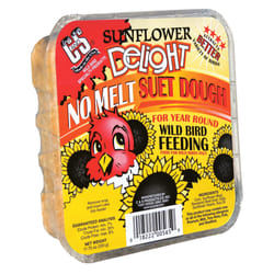 C&S Products Sunflower Delight Assorted Species Beef Suet Wild Bird Food 11.75 oz