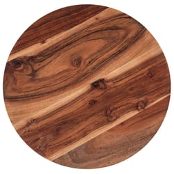 Karma Natural Acacia Wood Charger Plate 13 in. D 1 pk