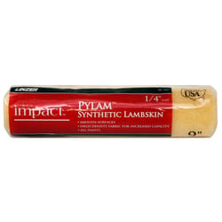 Linzer Impact Pylam Synthetic Lambskin 9 in. W X 1/4 in. Regular Paint Roller Cover 1 pk