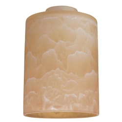 Westinghouse Cylindrical Beige Glass Lamp Shade 1 pk